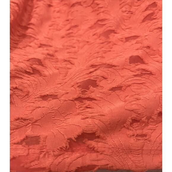 Lauren Conrad Flocked Ruffle Sleeveless Tank Top 3X Women's Shirt Spanish Coral - Picture 14 of 16